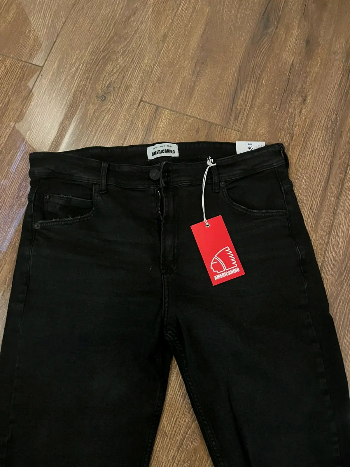 Jeans de hombre color negro americanino talla 46 - miniatura 4