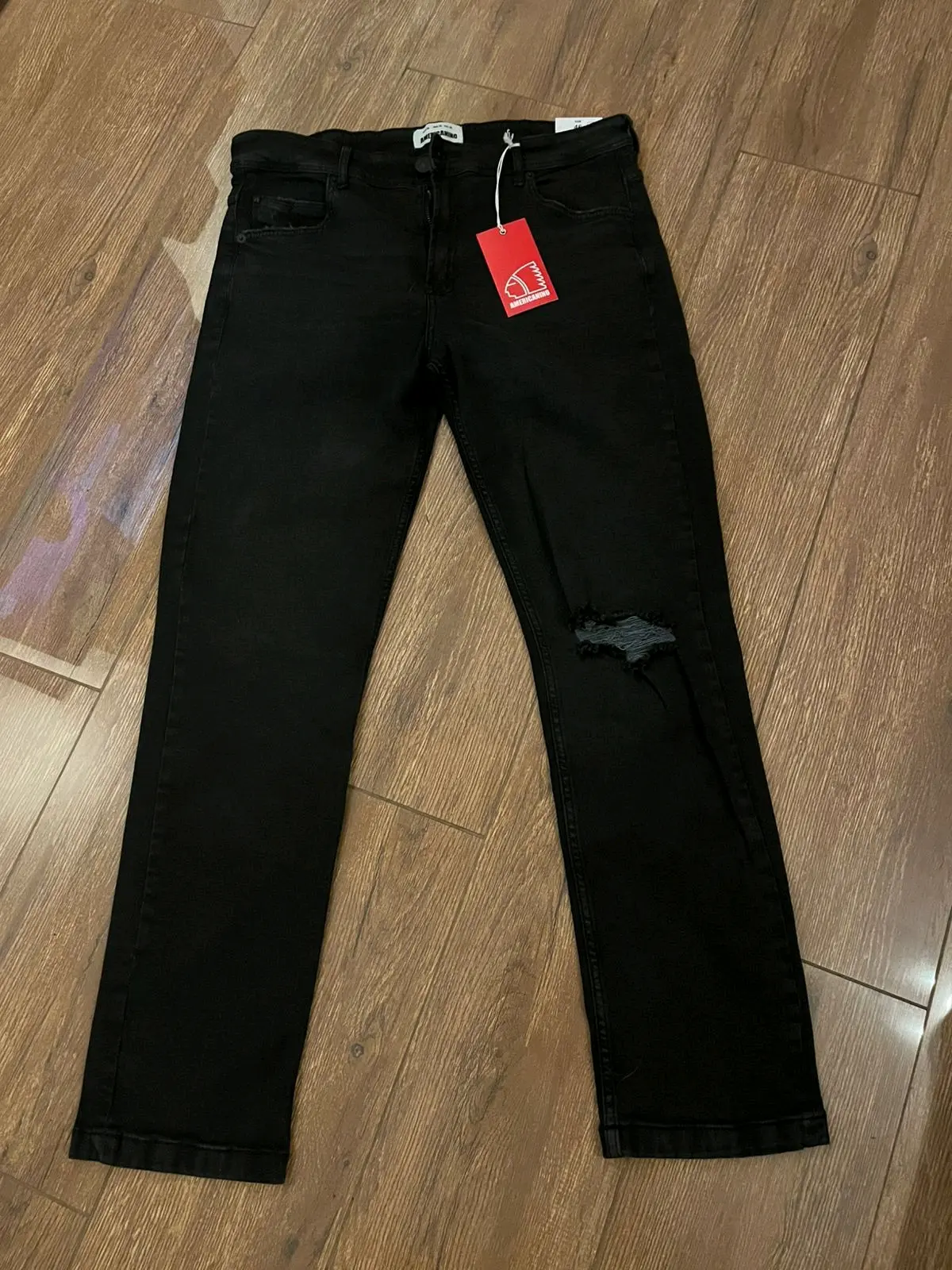 Jeans de hombre color negro americanino talla 46 - miniatura 5