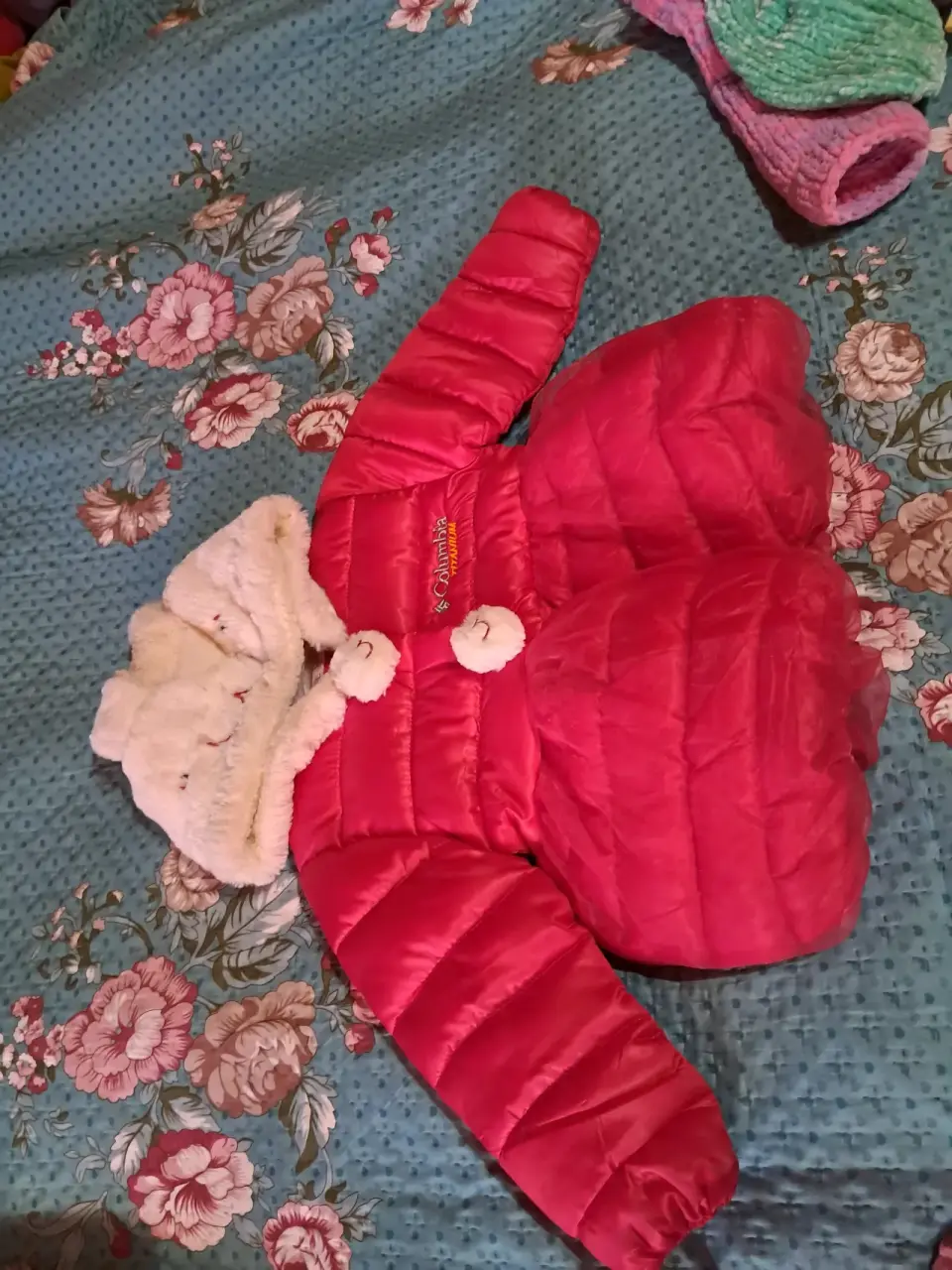 Chaqueta infantil roja Columbia - miniatura 3