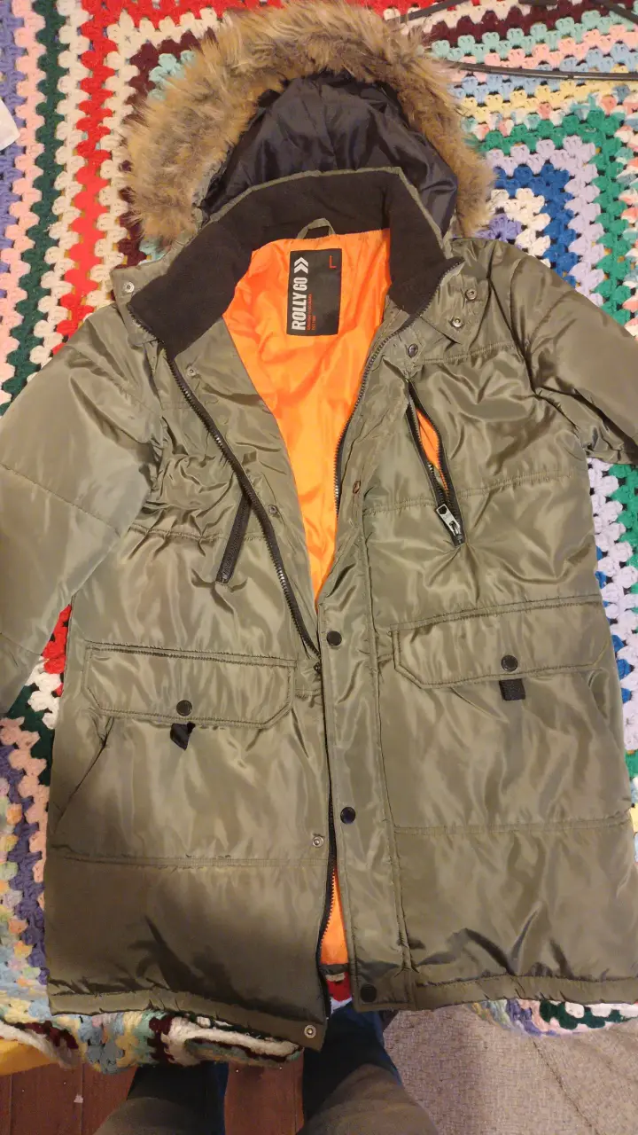 Parka verde con capucha Rolly Go - miniatura 1
