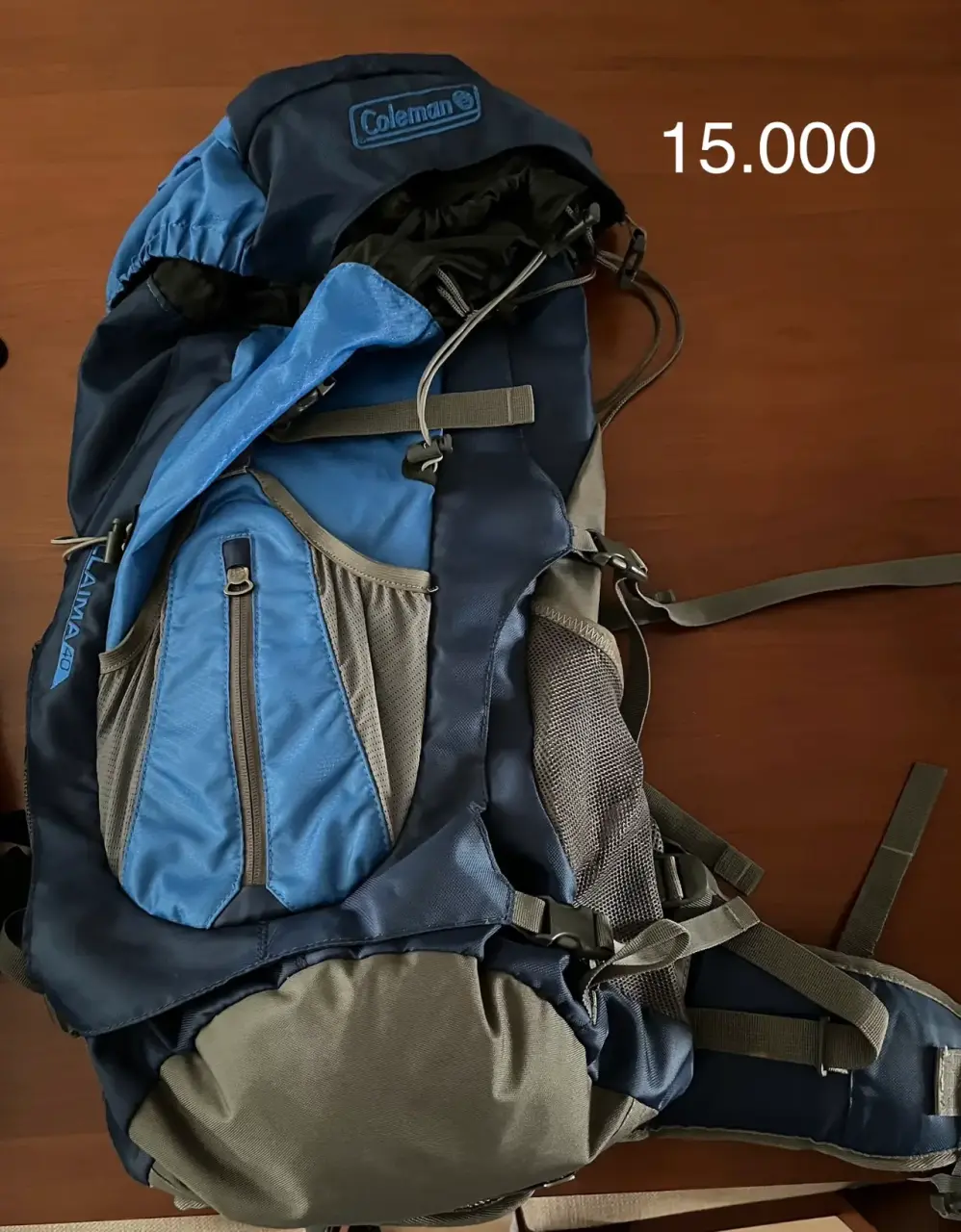 Mochila de camping azul Coleman - miniatura 1
