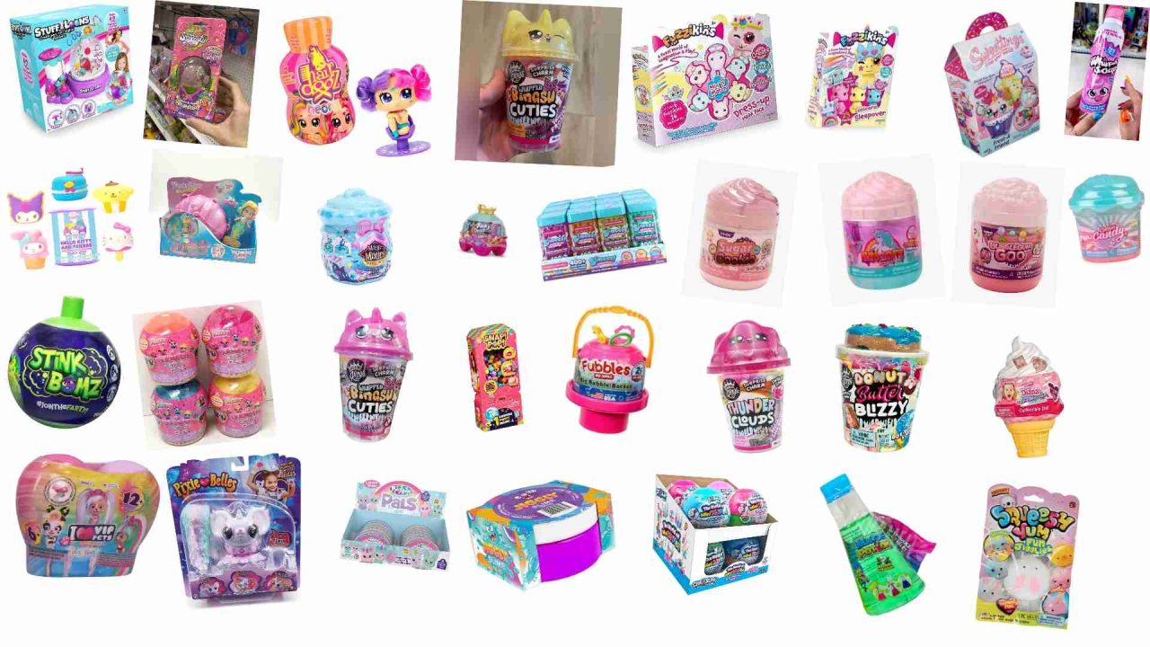 Set de juguetes y slime coloridos - miniatura 2