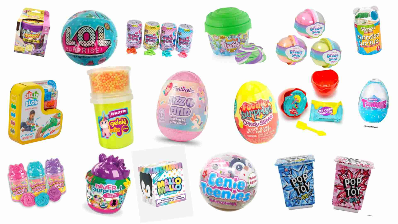 Set de juguetes y slime coloridos - miniatura 3