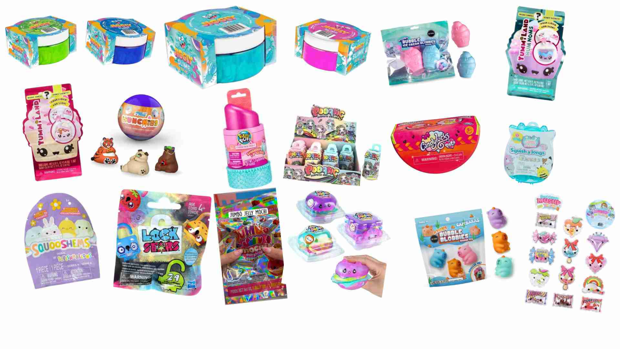 Set de juguetes y slime coloridos - miniatura 4