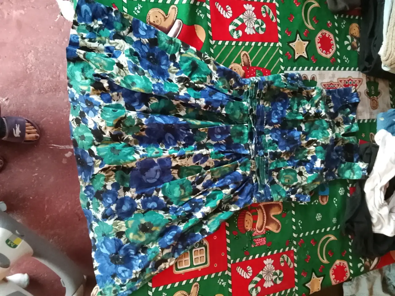 Vestido elegante negro y azul - miniatura 2