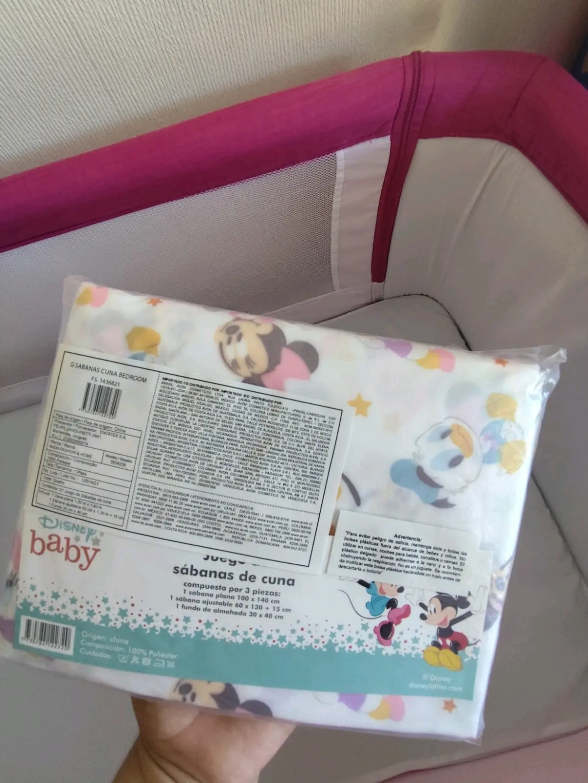 Sábanas para cuna Disney Baby