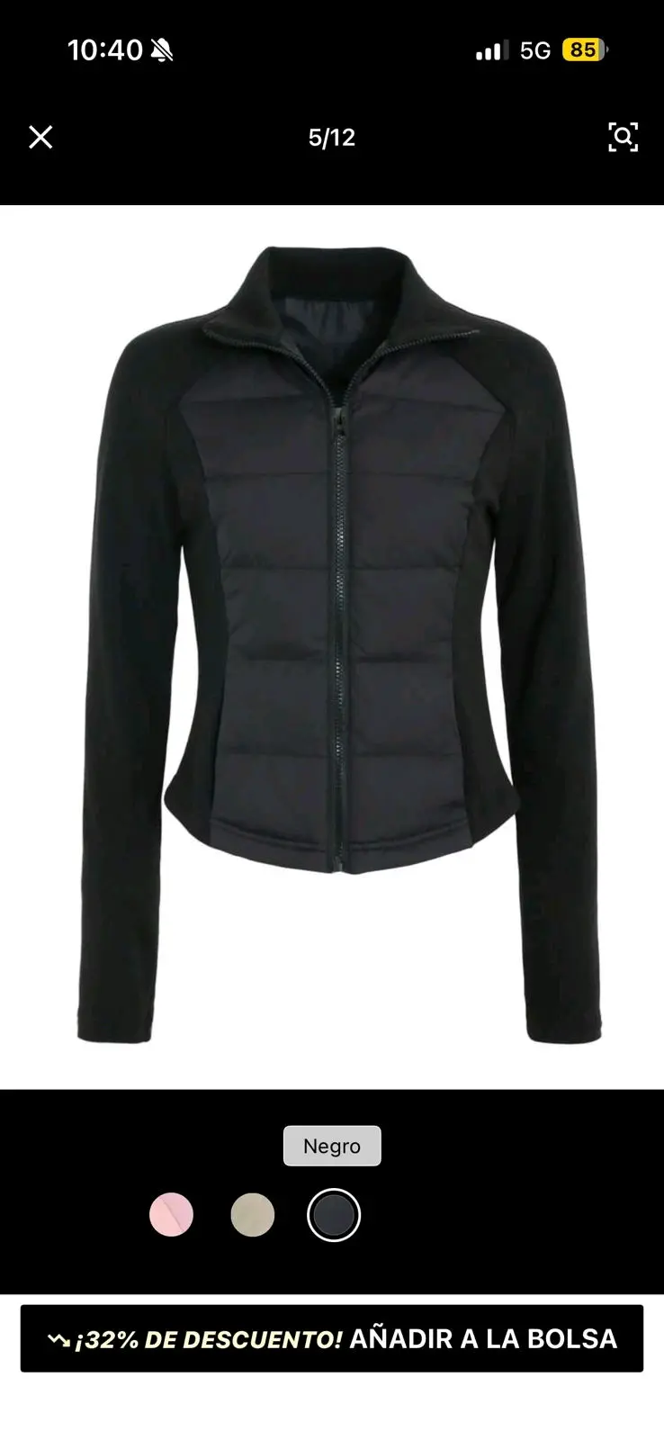Chaqueta negra de mujer xs