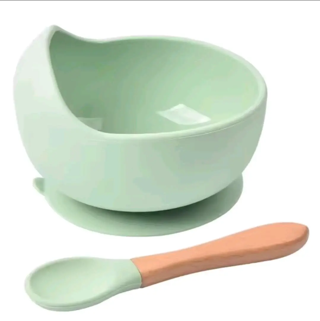 Set de bowl y cuchara de silicona - miniatura 2
