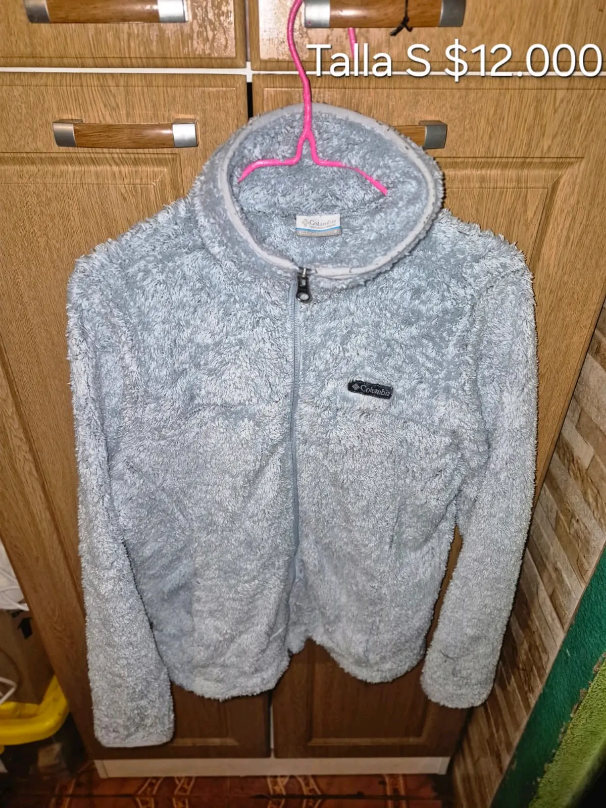 Chaqueta polar gris marca Columbia - miniatura 1