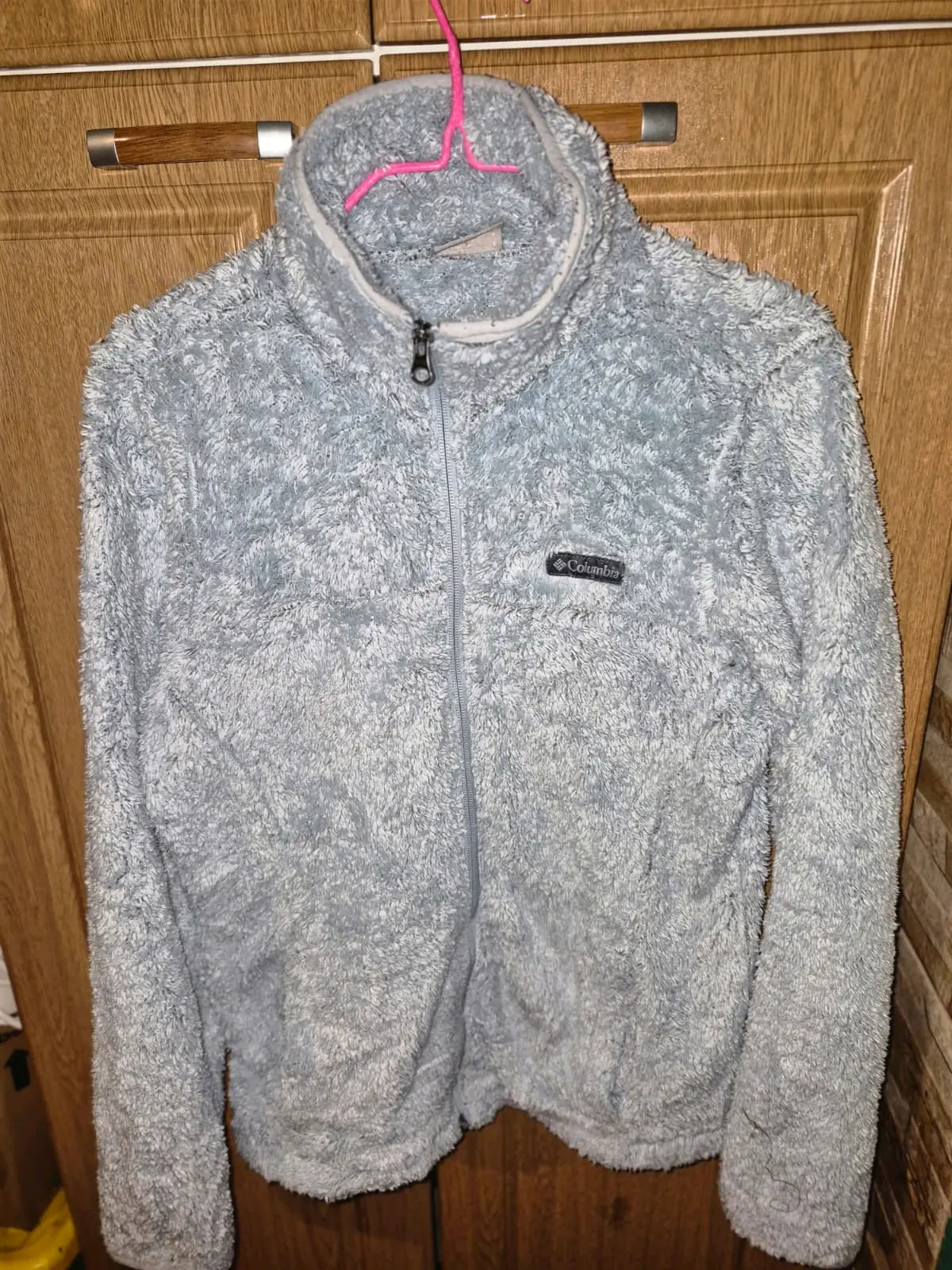 Chaqueta polar gris marca Columbia - miniatura 2