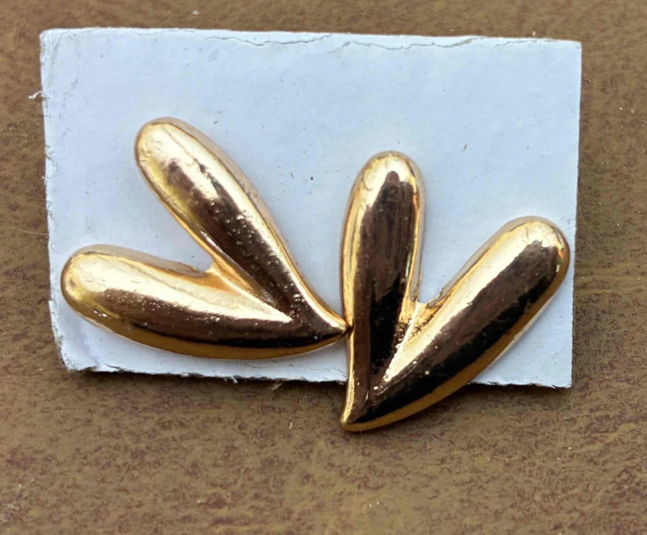 Aros morados en forma de corazón - miniatura 2