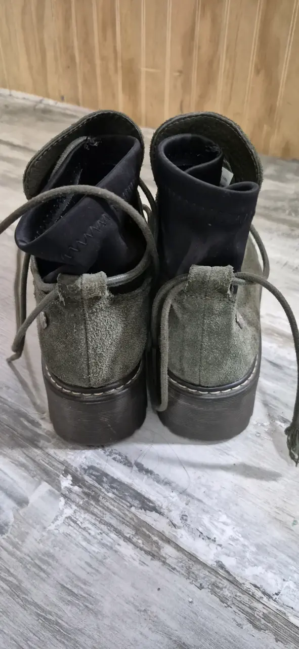 Botas verdes de gamuza - miniatura 3