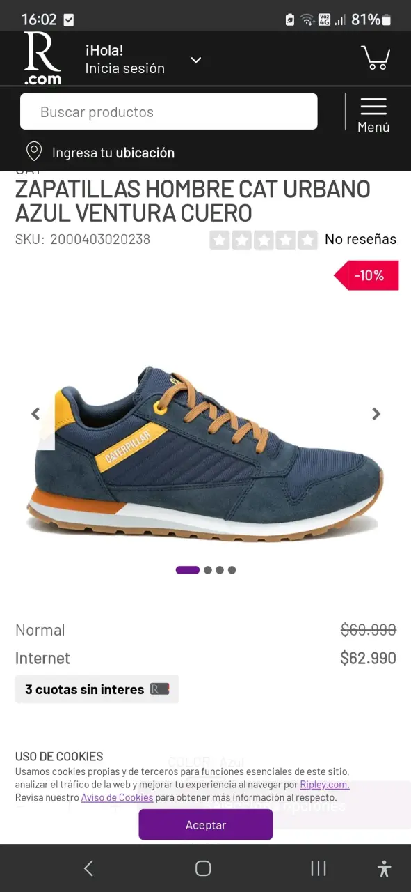 Zapatillas deportivas azules - miniatura 3