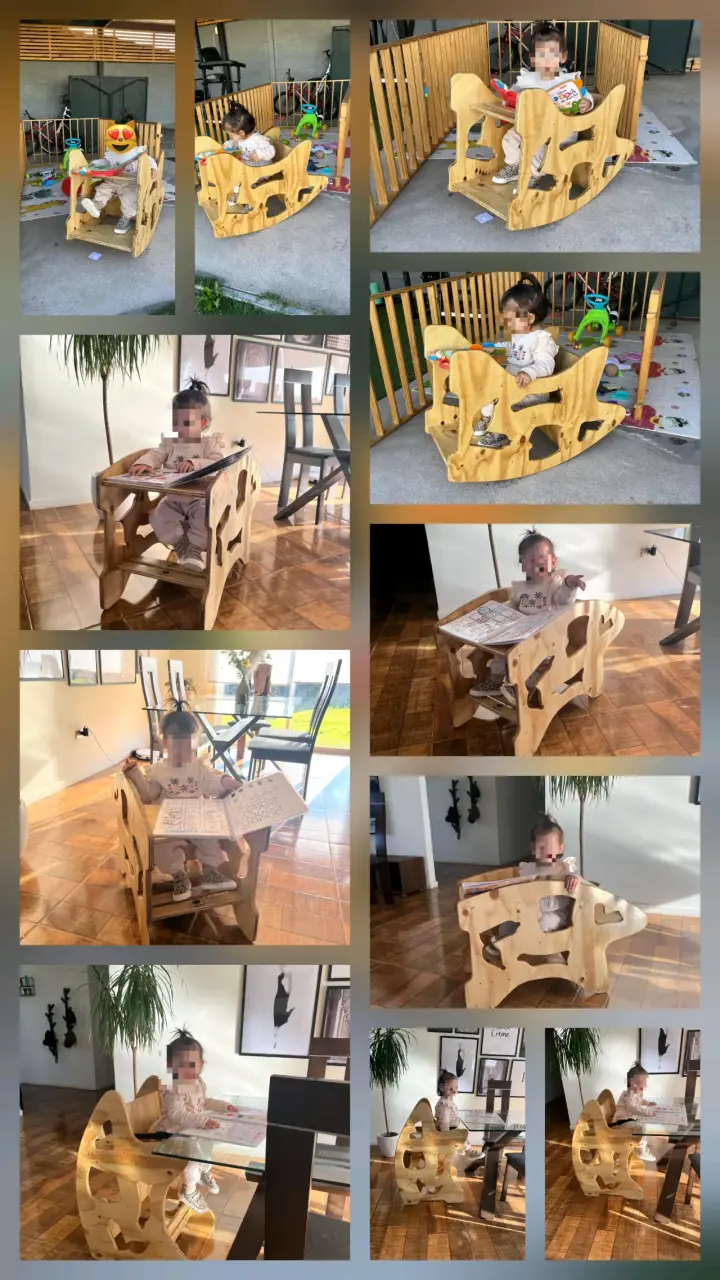 Silla multiproposito para niños, estilo montesori - miniatura 4
