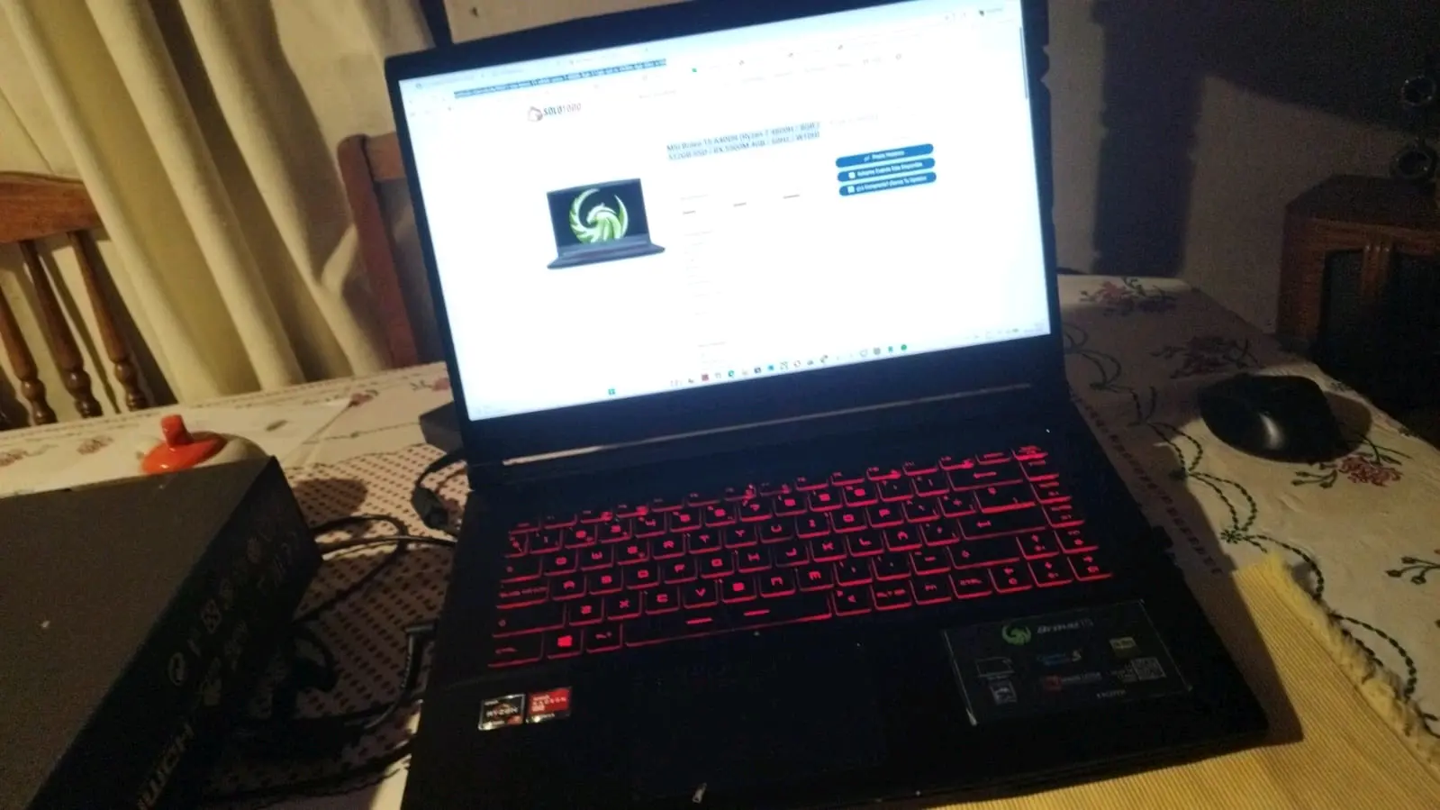 Notebook gamer MSI Bravo 15 A4DDR en excelente est - miniatura 1