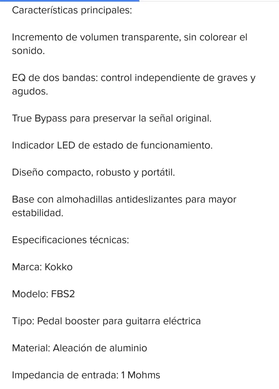 Pedal Booster Kokko Blanco - miniatura 4