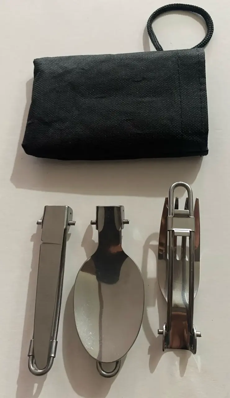 Set de cubiertos plegables con estuche - miniatura 2