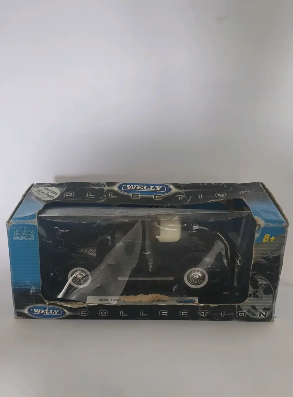 Diecast WELLY Modelo Ford Deluxe Cabriolet 1936 - miniatura 4