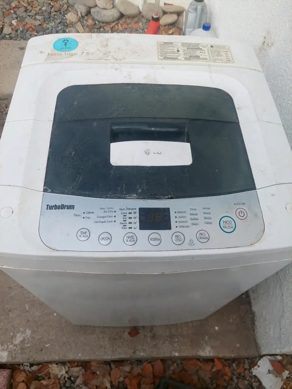 Lavadora de carga superior blanca 7.5 kg. - miniatura 2