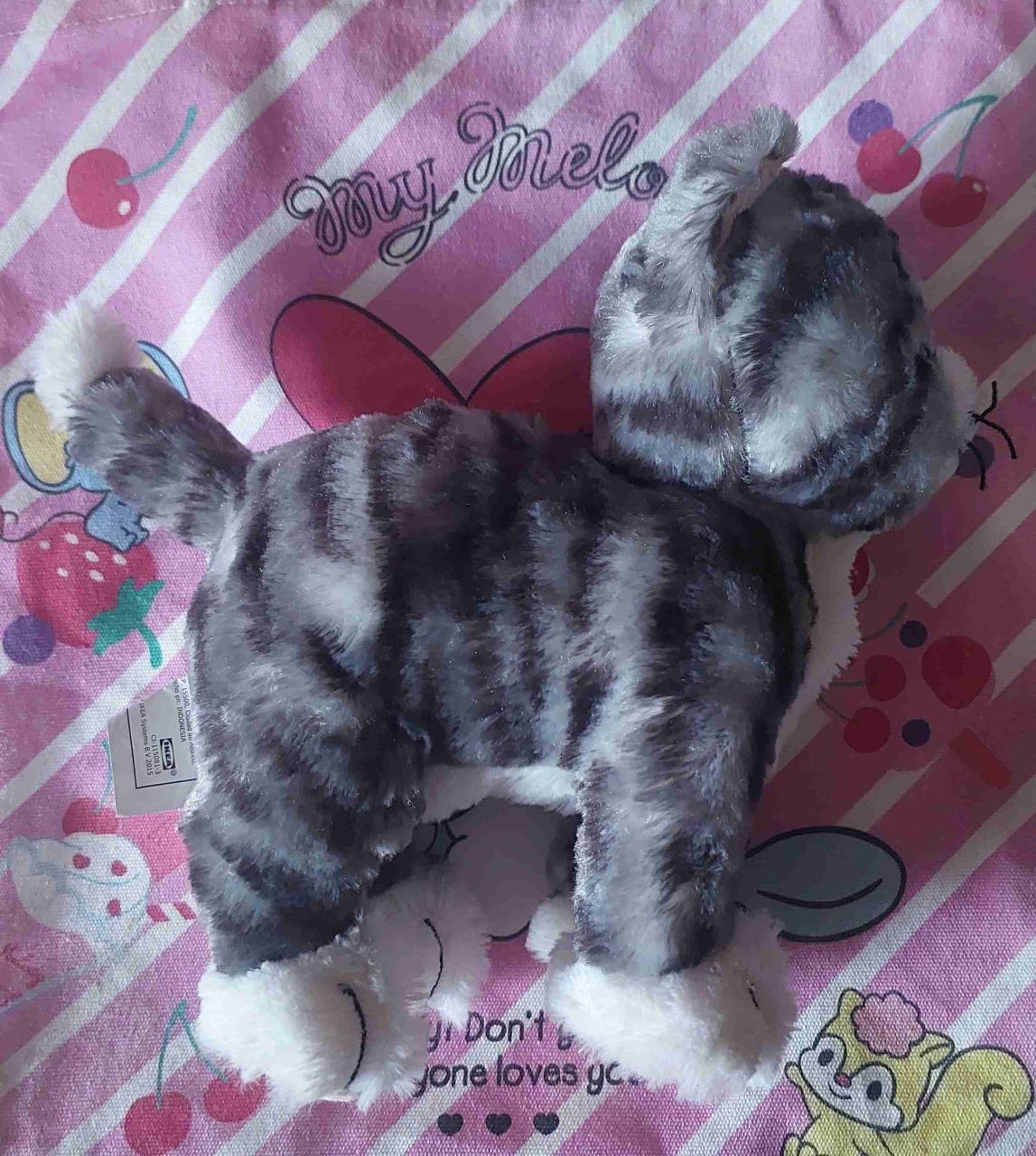 Peluche de gato gris - miniatura 2
