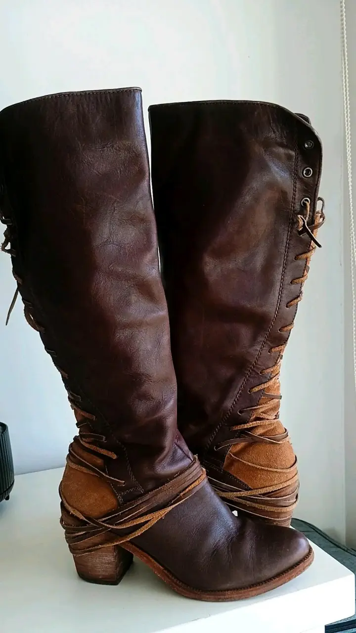 Botas largas de cuero marca zappa - miniatura 1