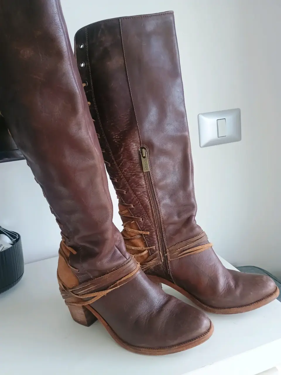 Botas largas de cuero marca zappa - miniatura 2