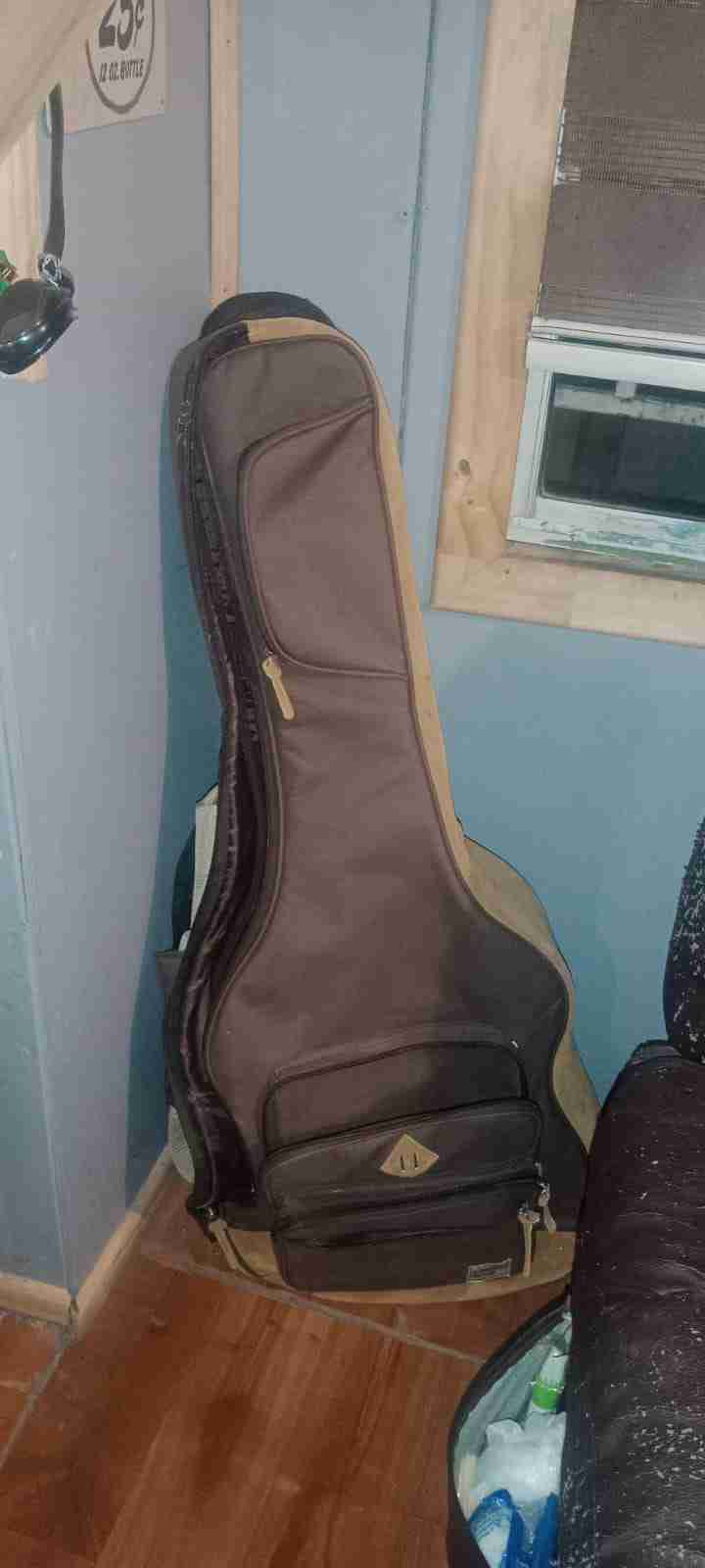 Funda para guitarra acolchada marrón - miniatura 2