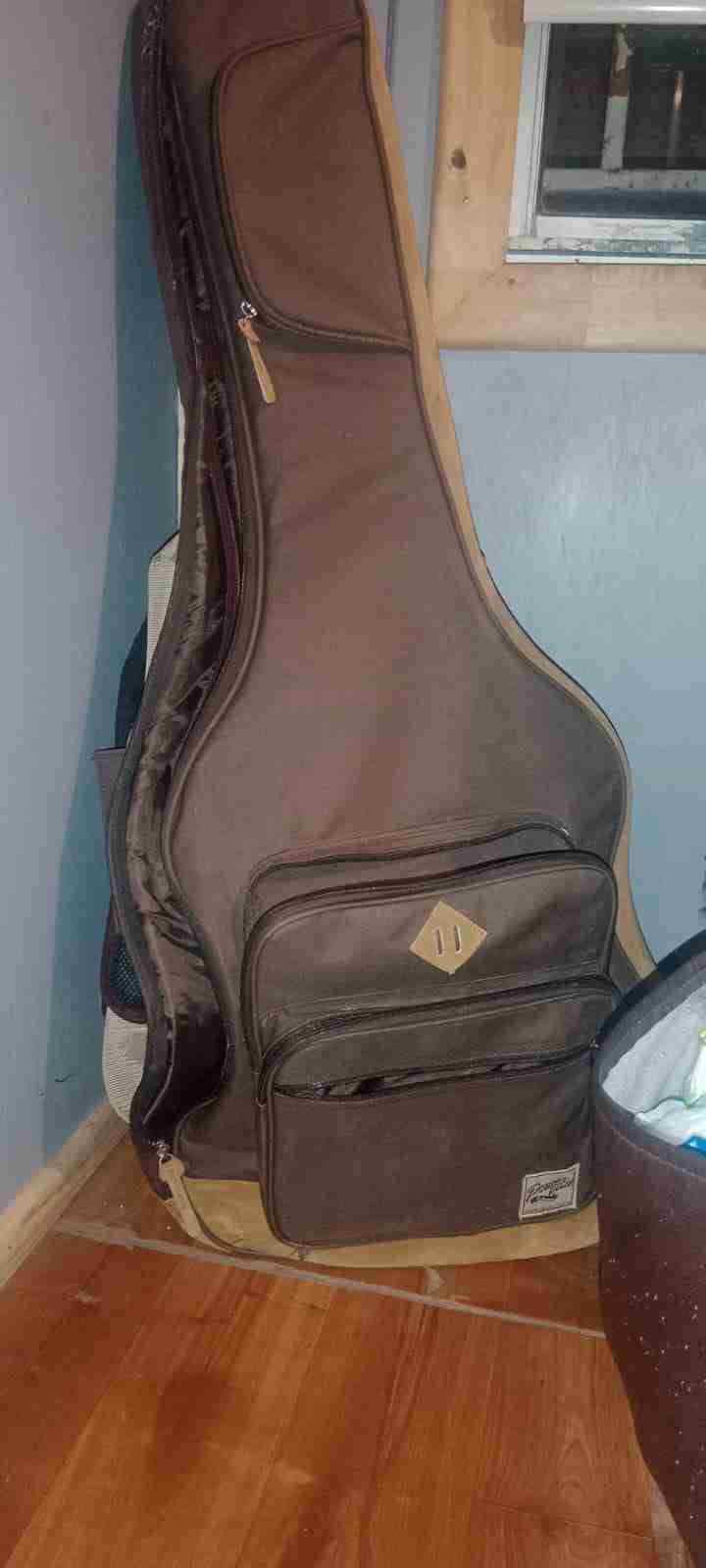 Funda para guitarra acolchada marrón - miniatura 3