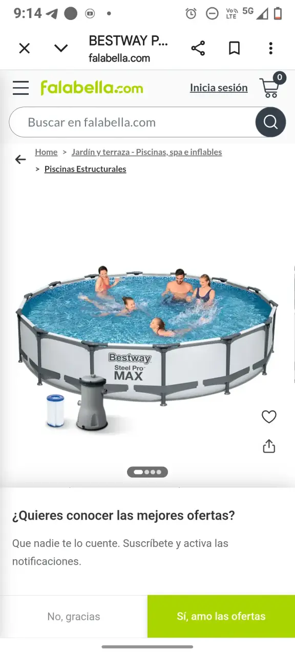 Piscina estructural Bestway Steel Pro MAX - miniatura 1