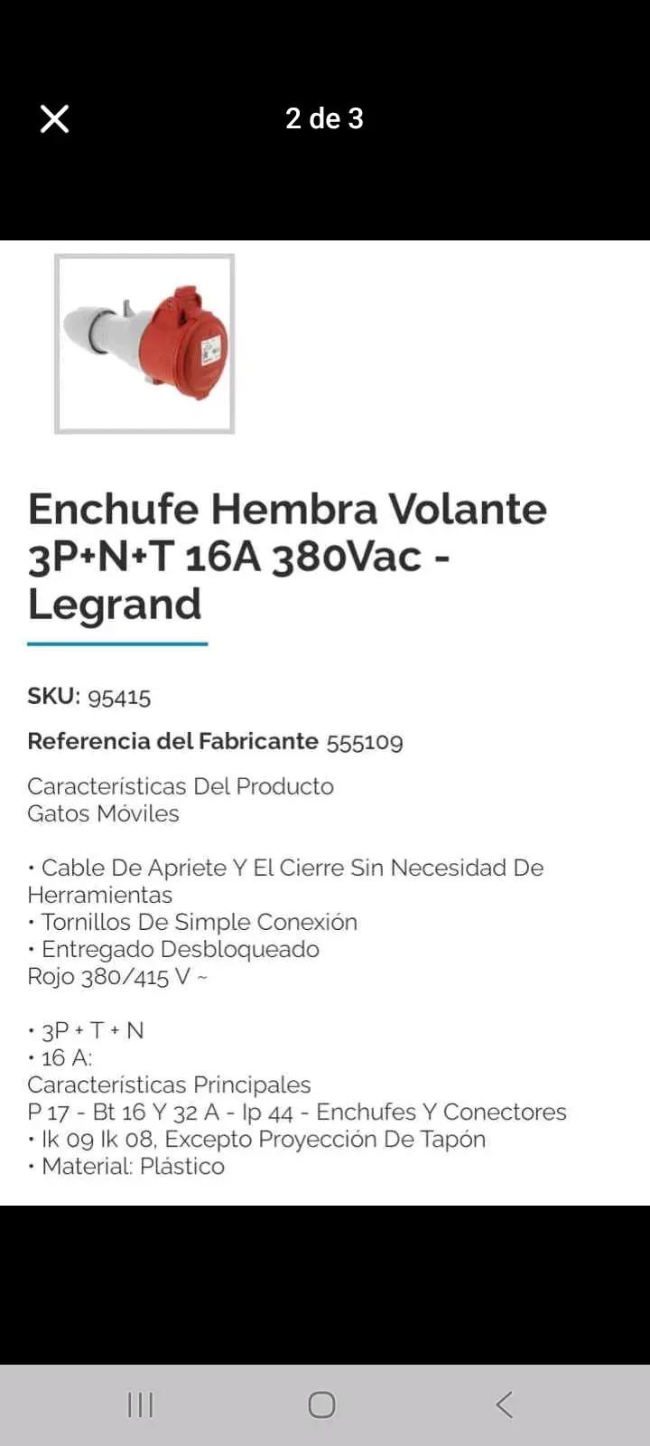 Conector industrial P17 Tempra - miniatura 3
