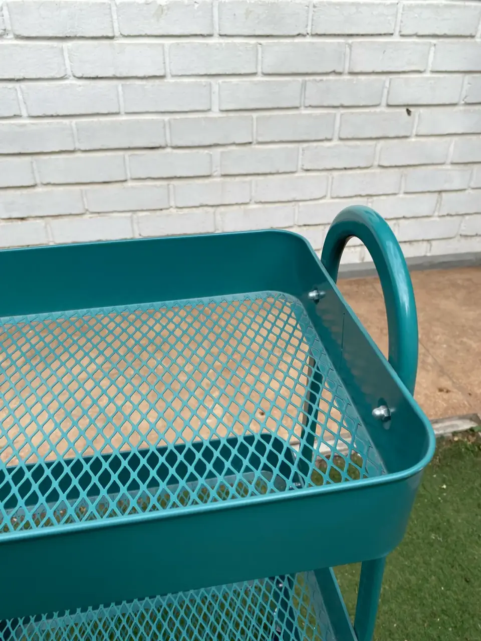 Carro organizador metálico verde - miniatura 4