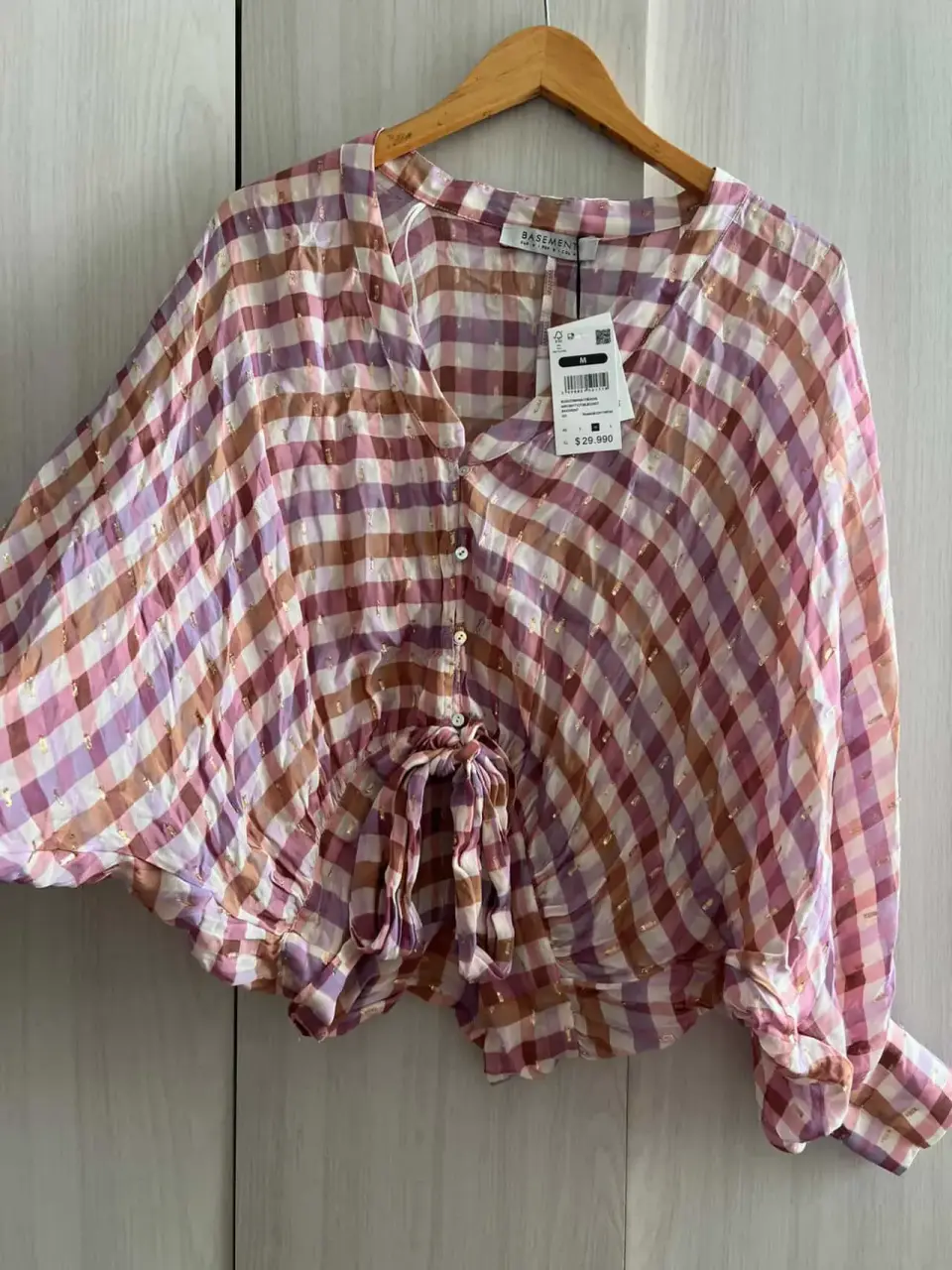 Blusa NUEVA a cuadros Basement - miniatura 2