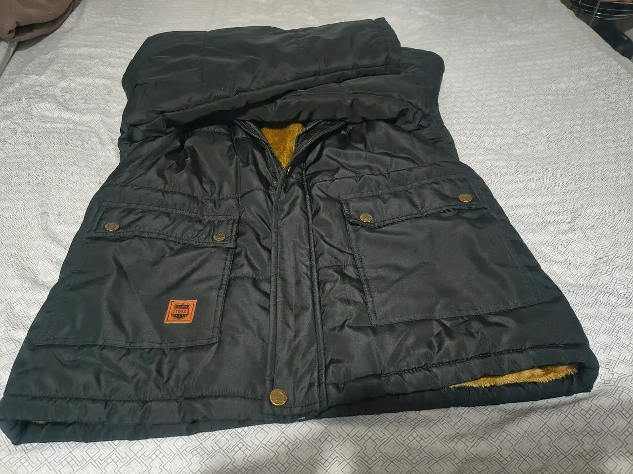Chaqueta abrigada negra talla L hombre ( Nueva) - miniatura 2