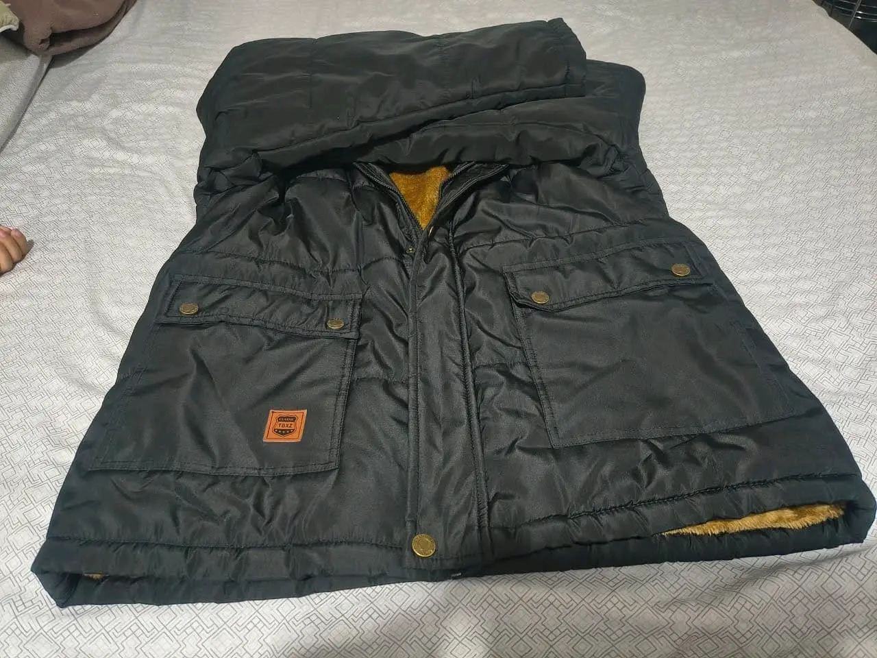 Chaqueta abrigada negra talla L hombre ( Nueva) - miniatura 3