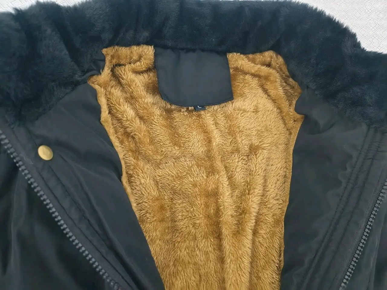 Chaqueta abrigada negra talla L hombre ( Nueva) - miniatura 4