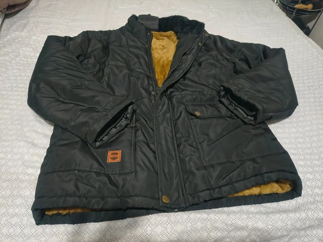 Chaqueta abrigada negra talla L hombre ( Nueva) - miniatura 6