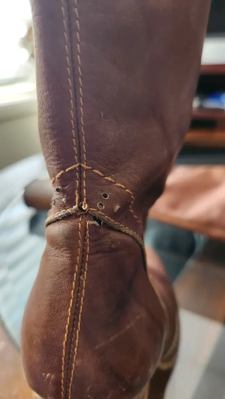 Botas largas de cuero marrón - miniatura 5