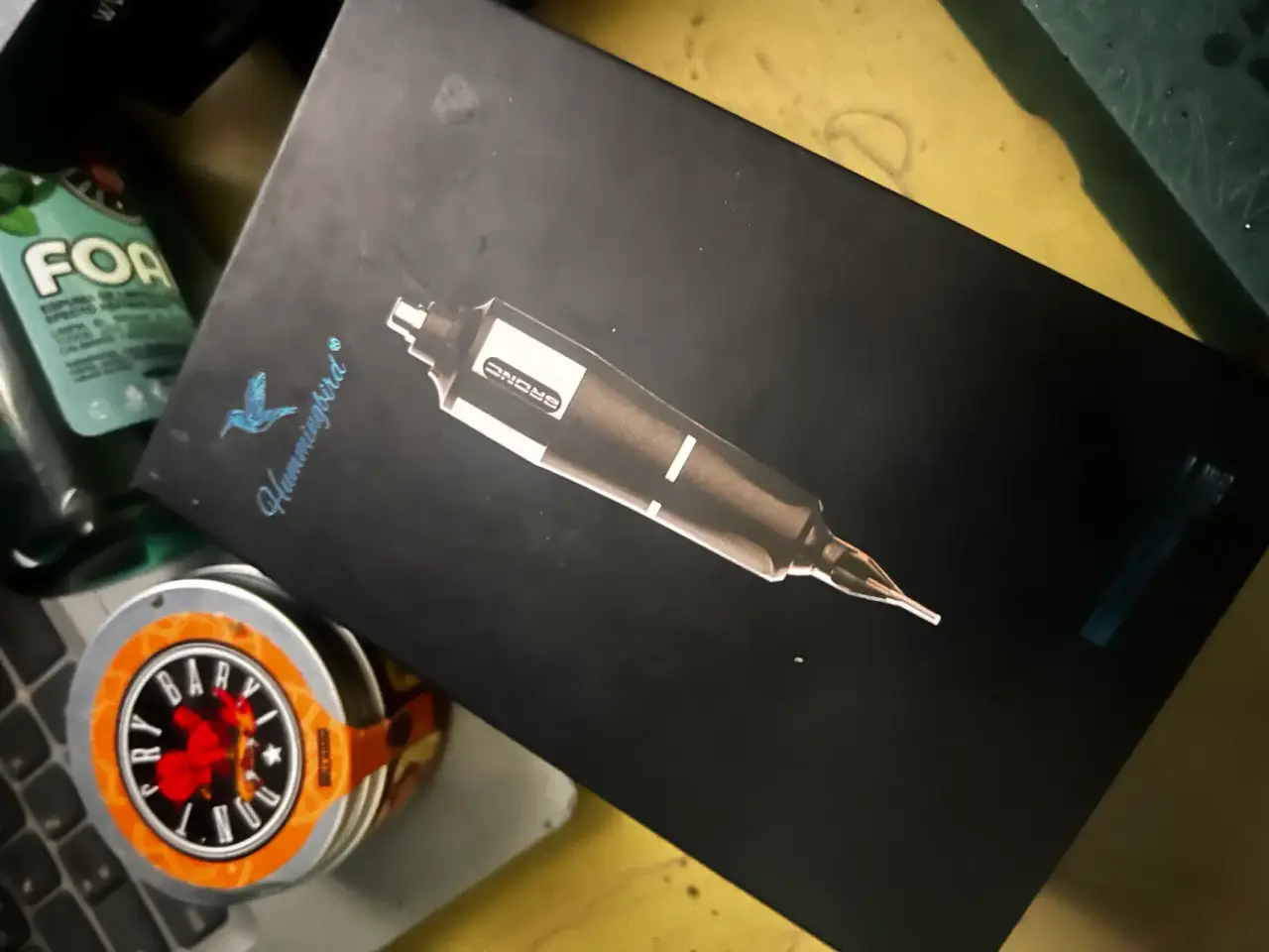 Máquina de tatuar azul Bronc + bateria Ez P3 - miniatura 2