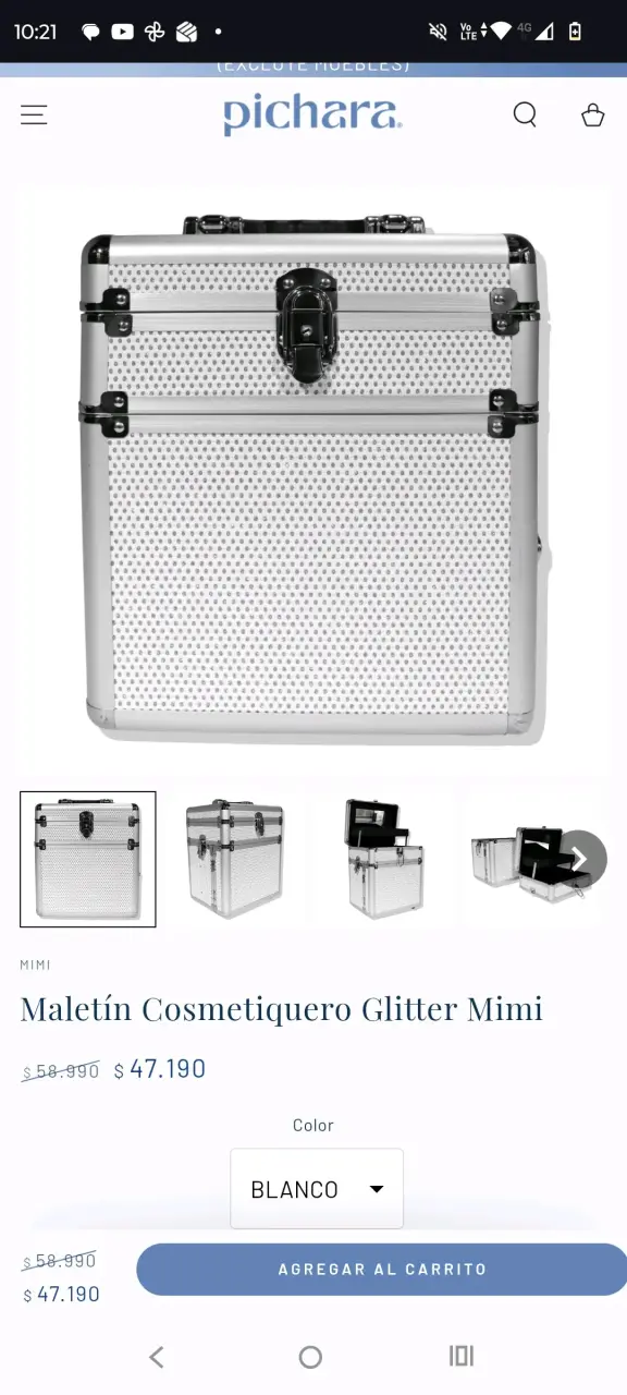 Maleta organizadora blanca - miniatura 9