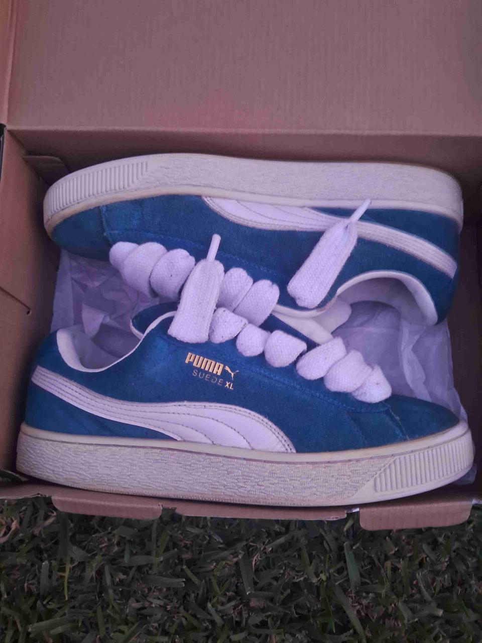 Zapatillas azules Puma chunky - miniatura 2