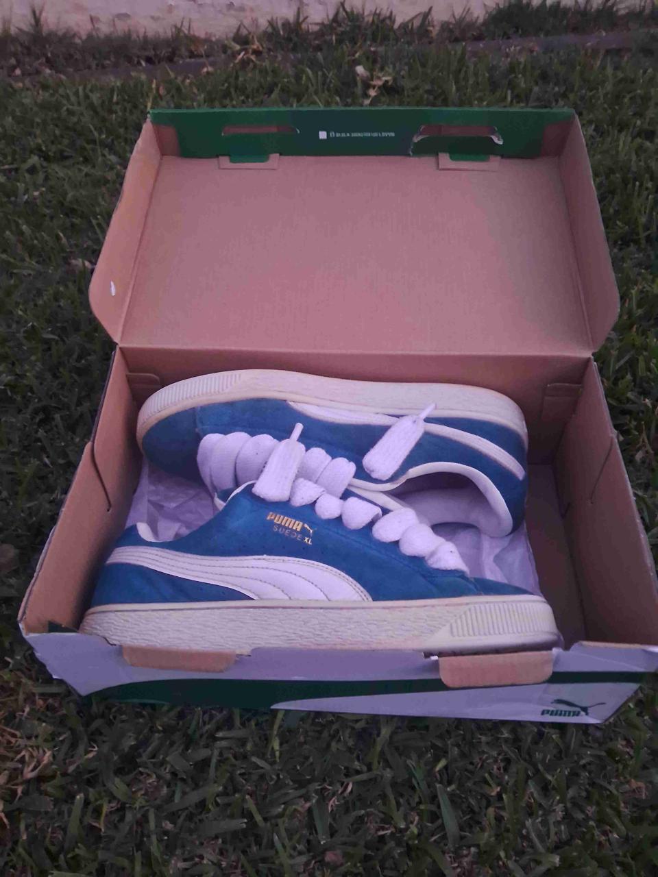 Zapatillas azules Puma chunky - miniatura 3