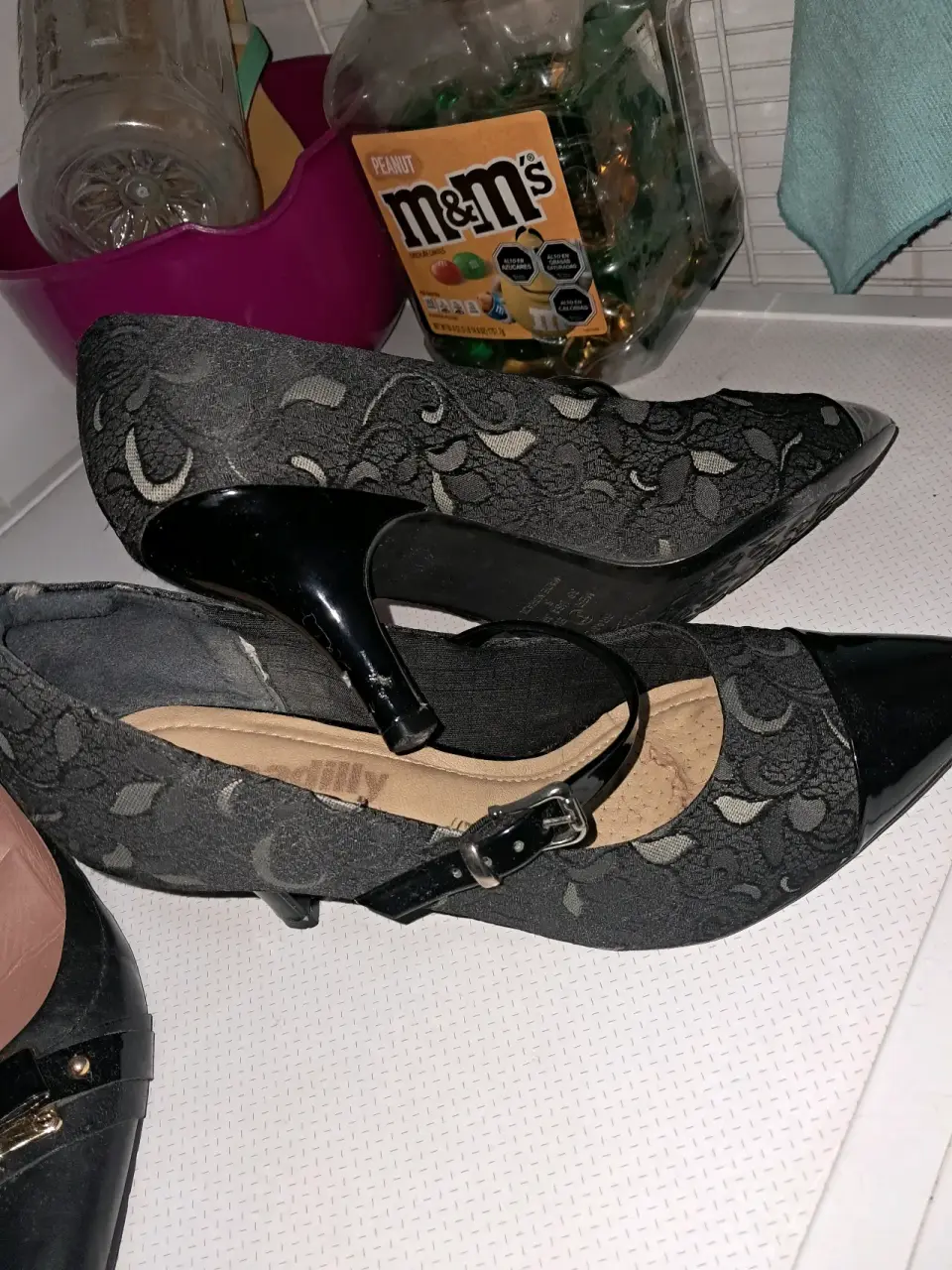 Zapatos grises dama preciosos - miniatura 2