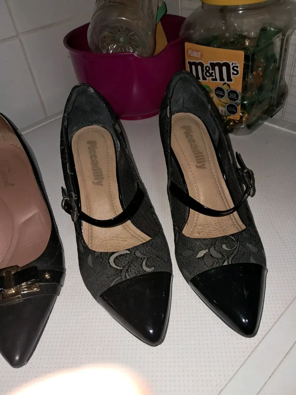 Zapatos grises dama preciosos - miniatura 3