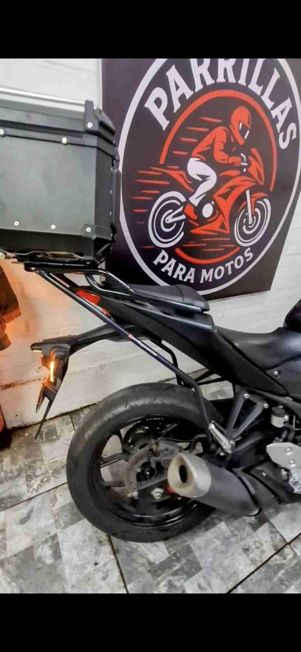 Parrilla para moto negro - miniatura 3