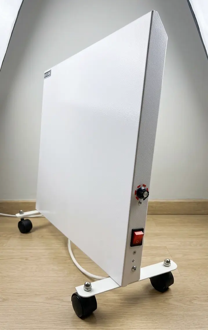 Calefactor plano blanco con ruedas - miniatura 2