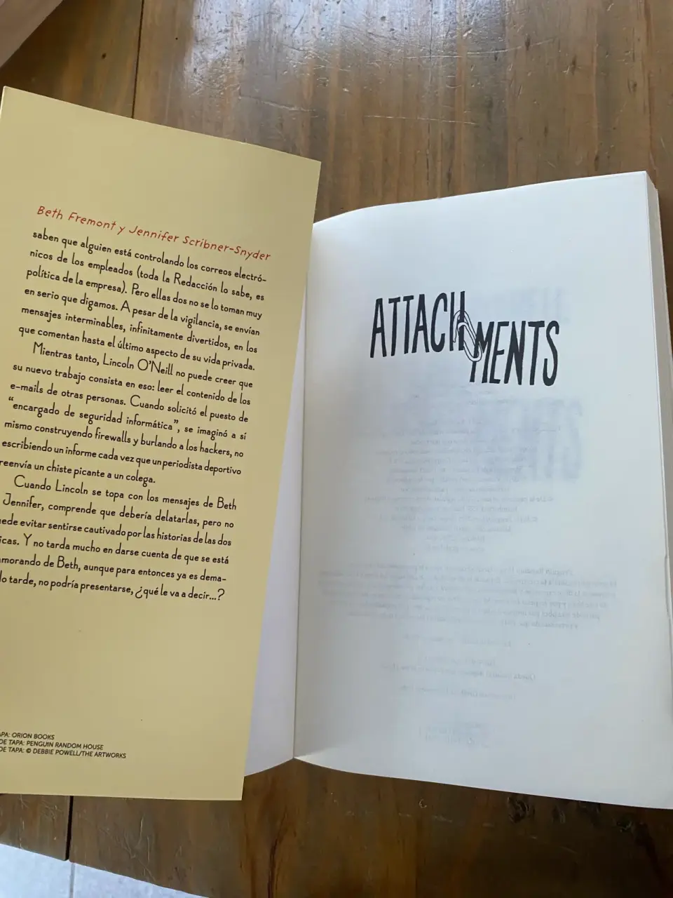 Libro Attachments de Rainbow Rowell - miniatura 4