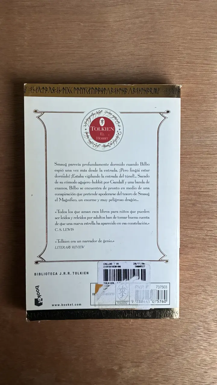 Libro El Hobbit de Tolkien - miniatura 2
