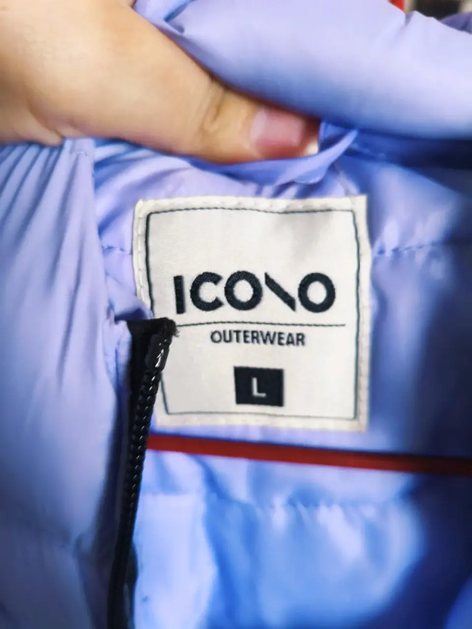 Parka acolchada lila con capucha - miniatura 4