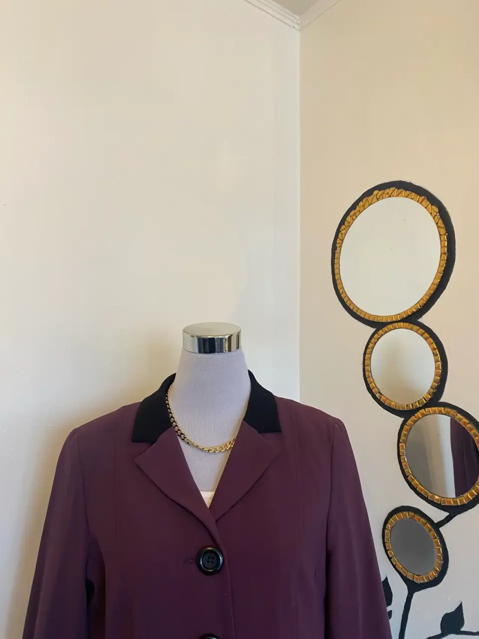 Blazer morado oscuro talla 40 - miniatura 3