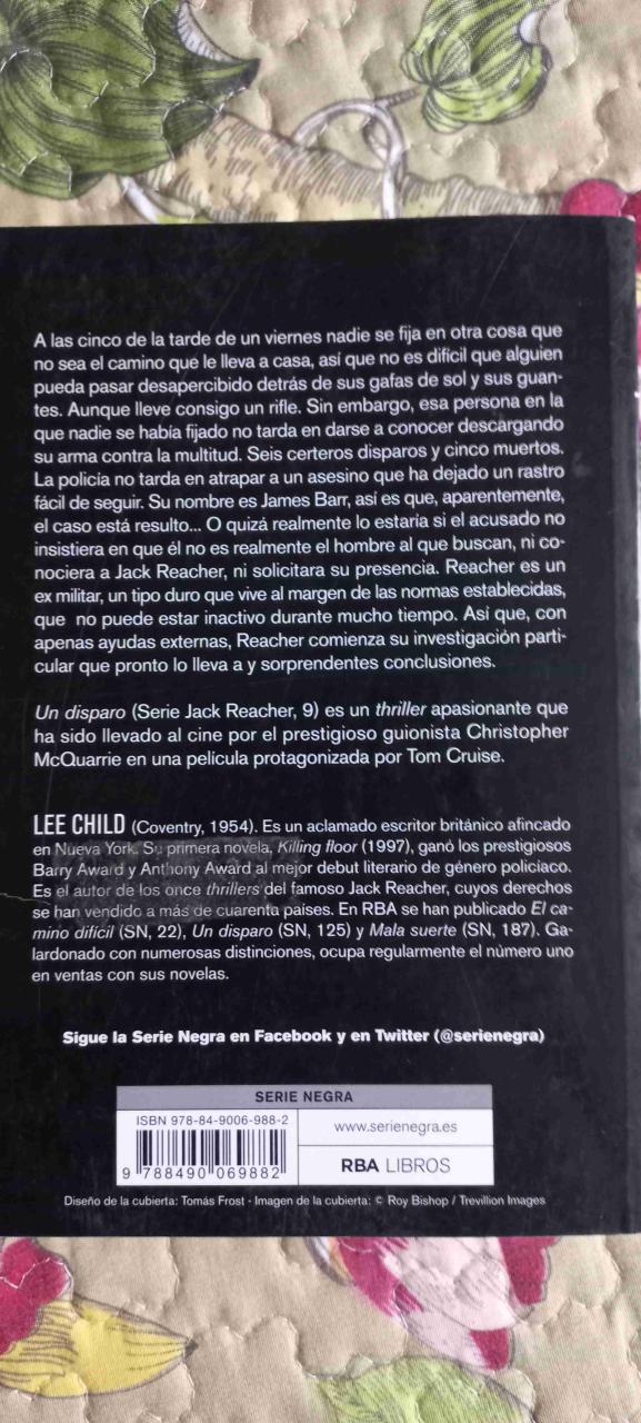 Libro 'Un disparo' de Lee Child - miniatura 2